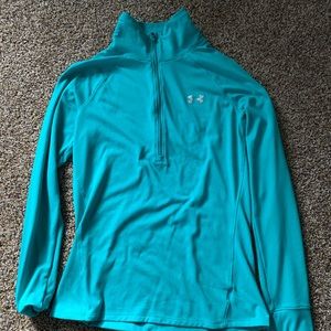 Under Armor Teal Quarter Zip Pull Over
